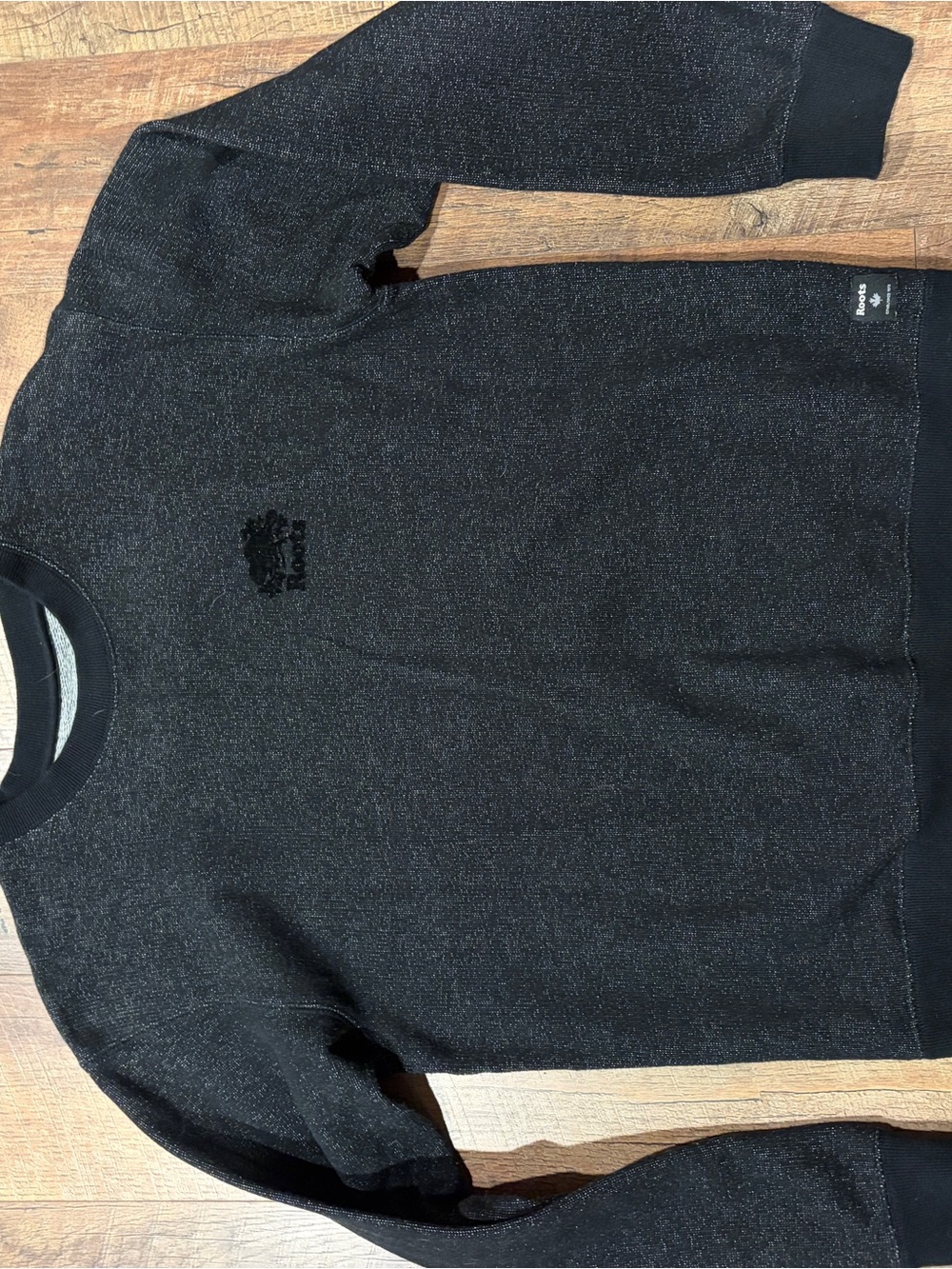 Women’s Roots Black Heather Crewneck Sweatshirt